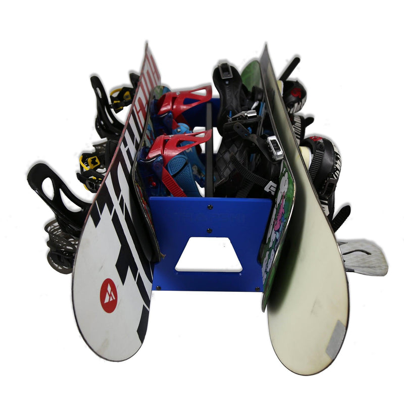 Load image into Gallery viewer, TRAPSKI DOUBLE Mobile All Mountain Ski and Standard Stance Snowboard Rack
