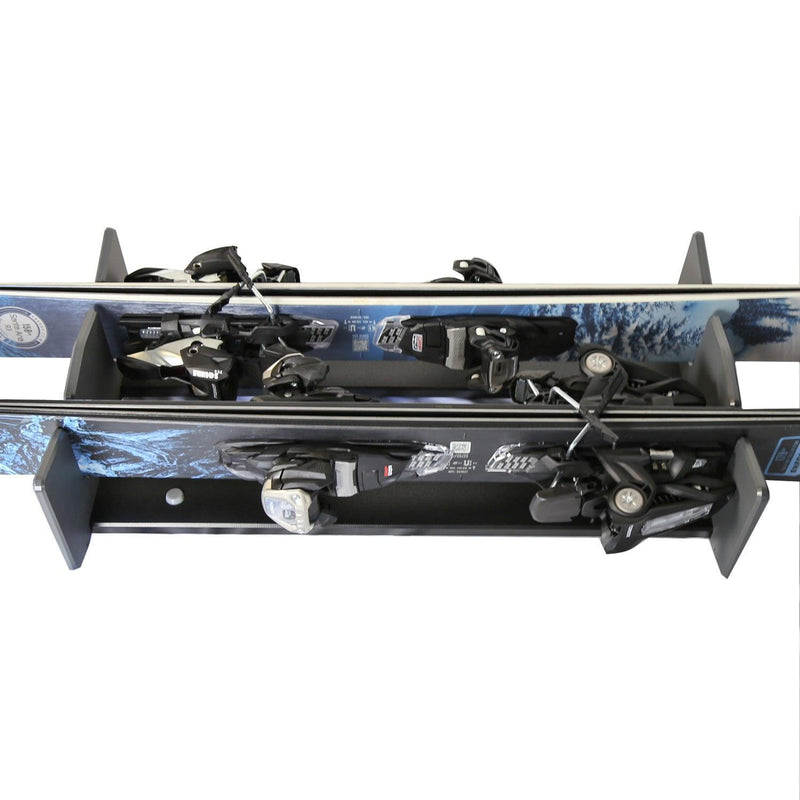 Load image into Gallery viewer, TRAPSKI LowPro 2 S Ski and Snowboard Rack Insert for Rooftop Cargo Box | High Quality Marine Grade HDPE Plastic | UV Protected | Premium Strap Included | 3 Year Warranty | Made in the USA
