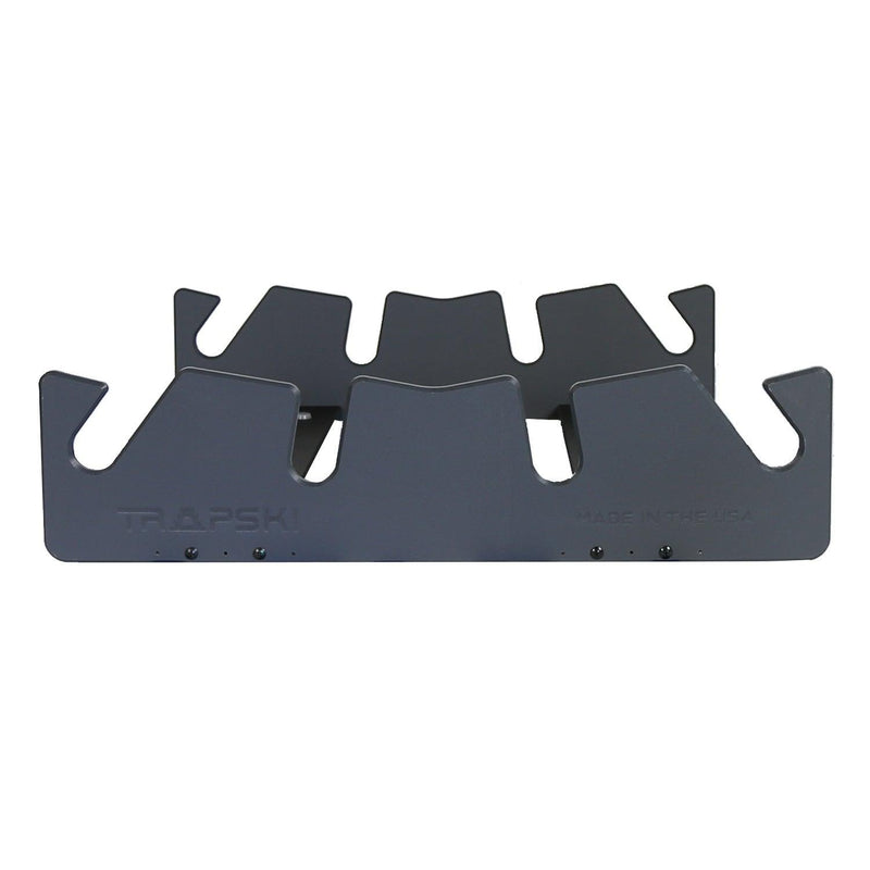 Load image into Gallery viewer, TRAPSKI LowPro 4 L Ski and Snowboard Rack Insert for Rooftop Cargo Box | High Quality Marine Grade HDPE Plastic | Premium Strap Included | 3 Year Warranty | Made in the USA | Veteran Owned Business
