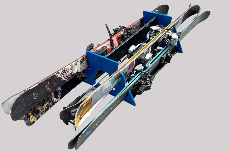 Load image into Gallery viewer, TRAPSKI QUAD Mobile All Mountain Ski and Standard Stance Snowboard Rack
