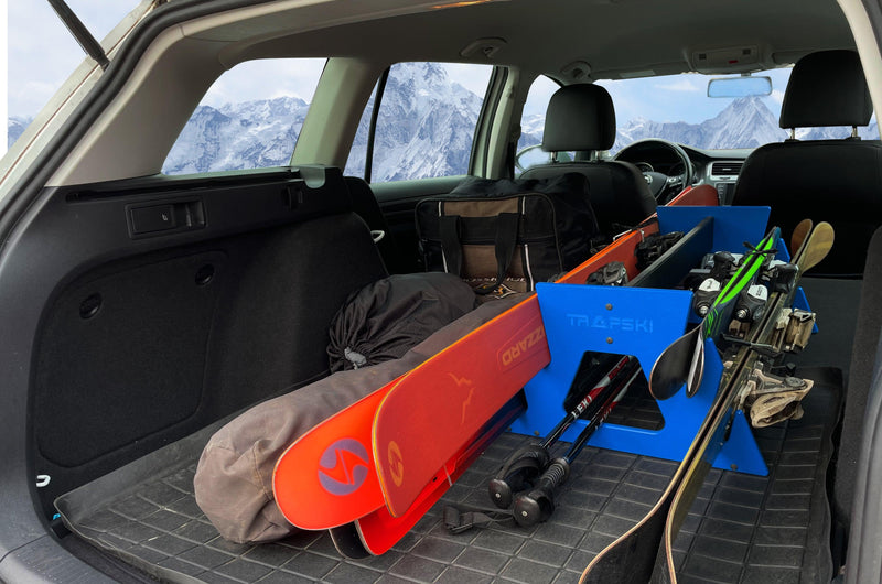 Load image into Gallery viewer, TRAPSKI QUAD Mobile All Mountain Ski and Standard Stance Snowboard Rack
