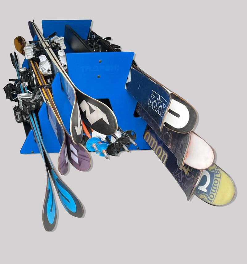 Load image into Gallery viewer, TRAPSKI SIX PACK Mobile All Mountain Ski and Standard Stance Snowboard Rack
