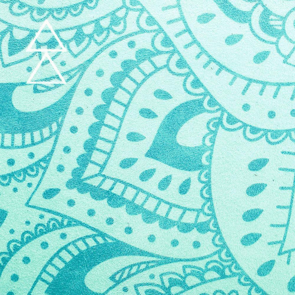 Travel Combo Yoga Mat - Mandala Turquoise