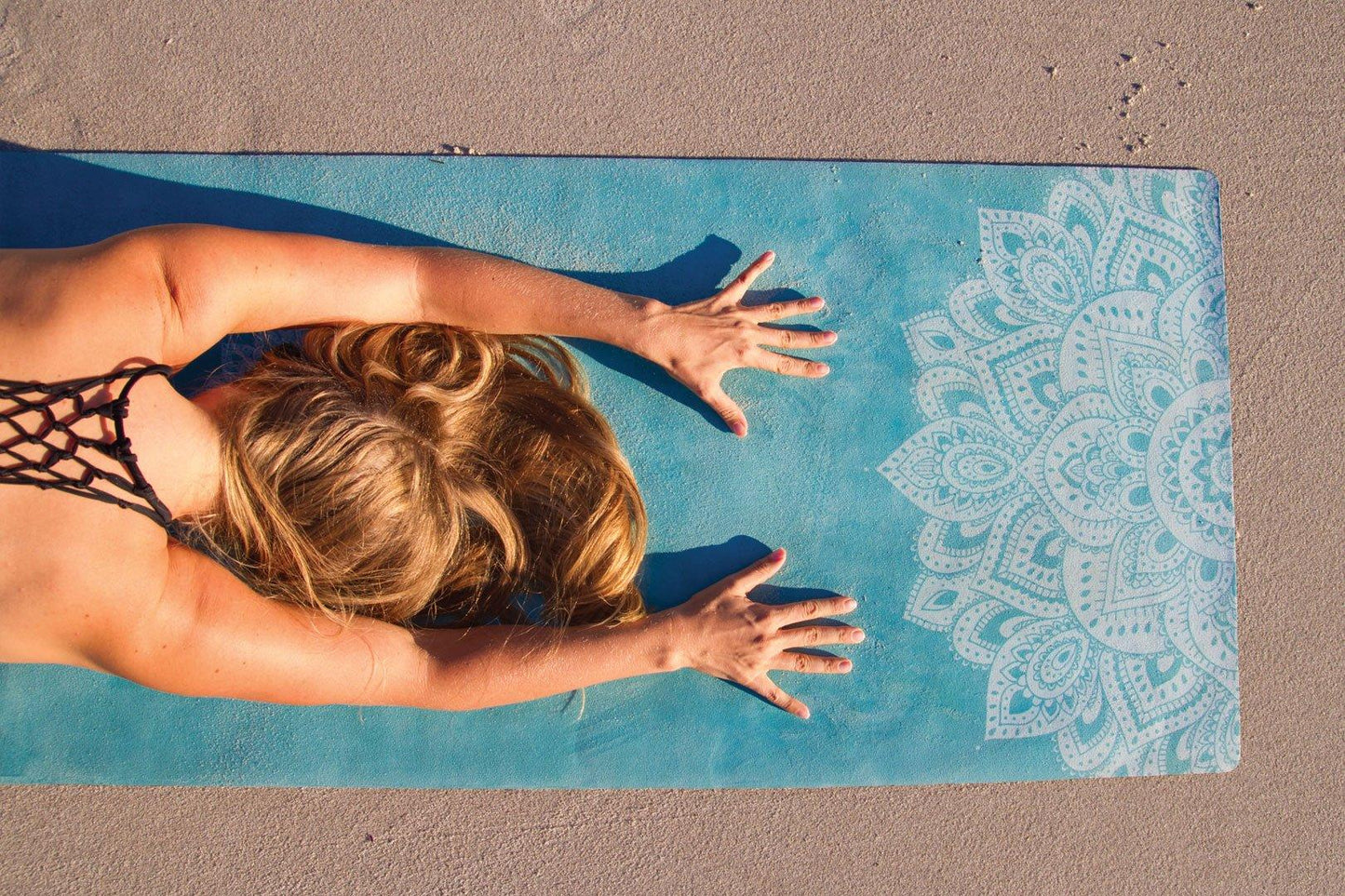 Travel Combo Yoga Mat - Mandala Turquoise