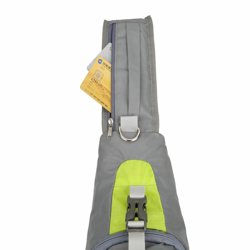 Load image into Gallery viewer, Hi Vis Green Reflective Sling Bag, Small Trekking Bag, Riderbag Unisex
