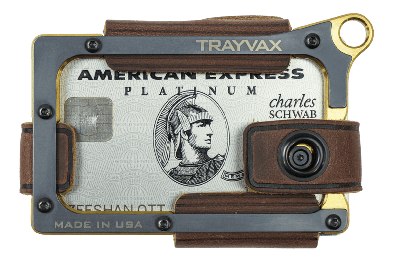 Load image into Gallery viewer, Contour Wallet - Brass Mississippi Mud
