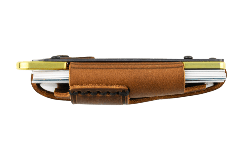 Load image into Gallery viewer, Contour Wallet - Brass Tobacco Brown
