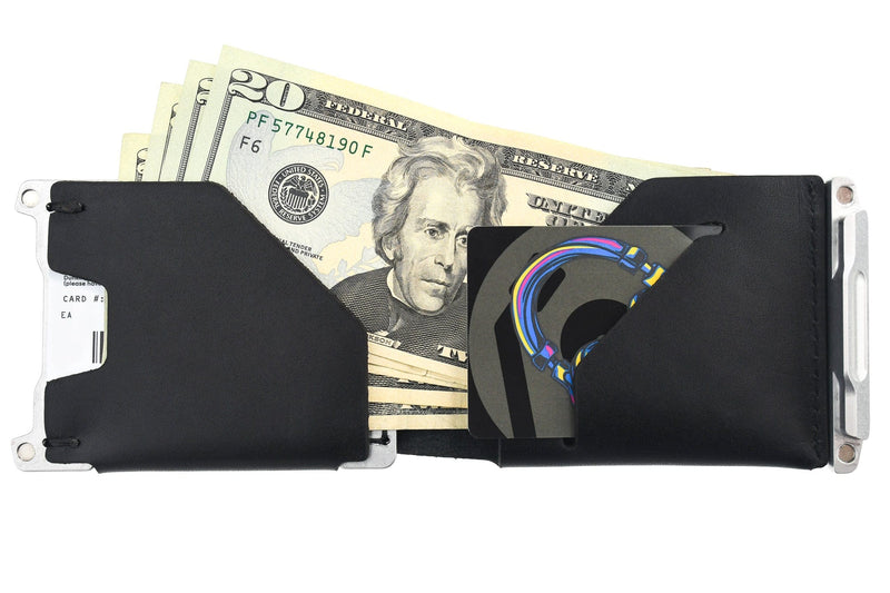 Load image into Gallery viewer, Venture Billfold - Raw Tumbled / Nightfall Black
