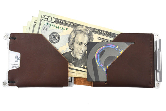 Venture Billfold - Raw Tumbled / Frontier Brown