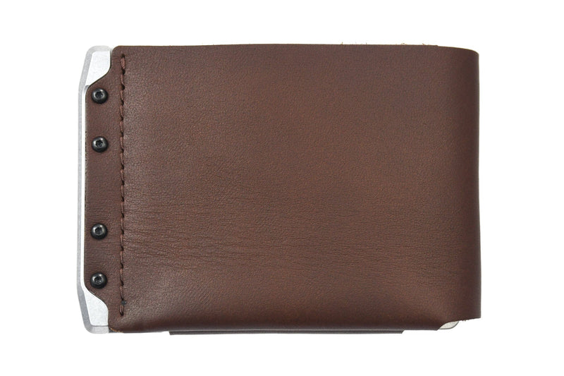 Load image into Gallery viewer, Venture Billfold - Raw Tumbled / Frontier Brown
