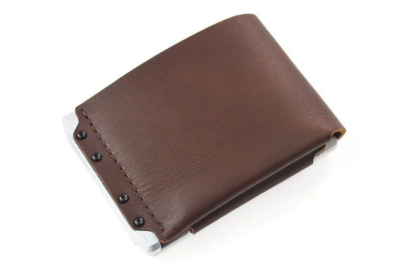 Load image into Gallery viewer, Venture Billfold - Raw Tumbled / Frontier Brown
