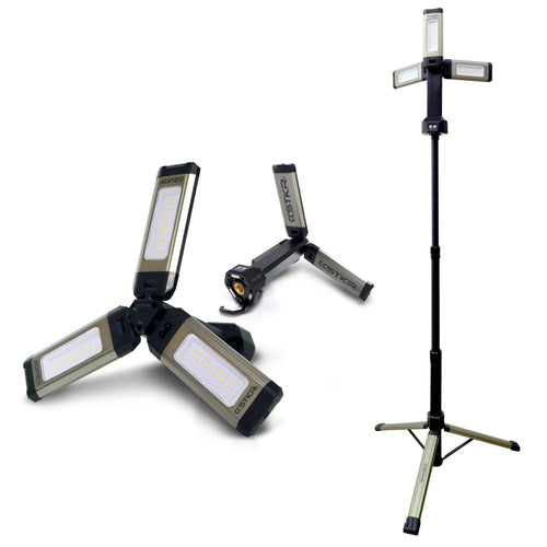 TRi-Mobile Work Light with Tripod -  Portable Rechargeable Shoplight