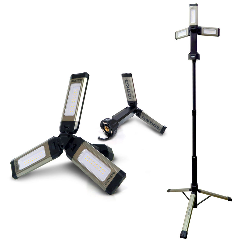 Load image into Gallery viewer, TRi-Mobile Work Light with Tripod -  Portable Rechargeable Shoplight
