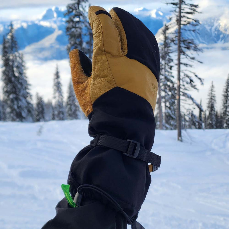 Load image into Gallery viewer, WoolTek Three Finger Waterproof Ski Gloves
