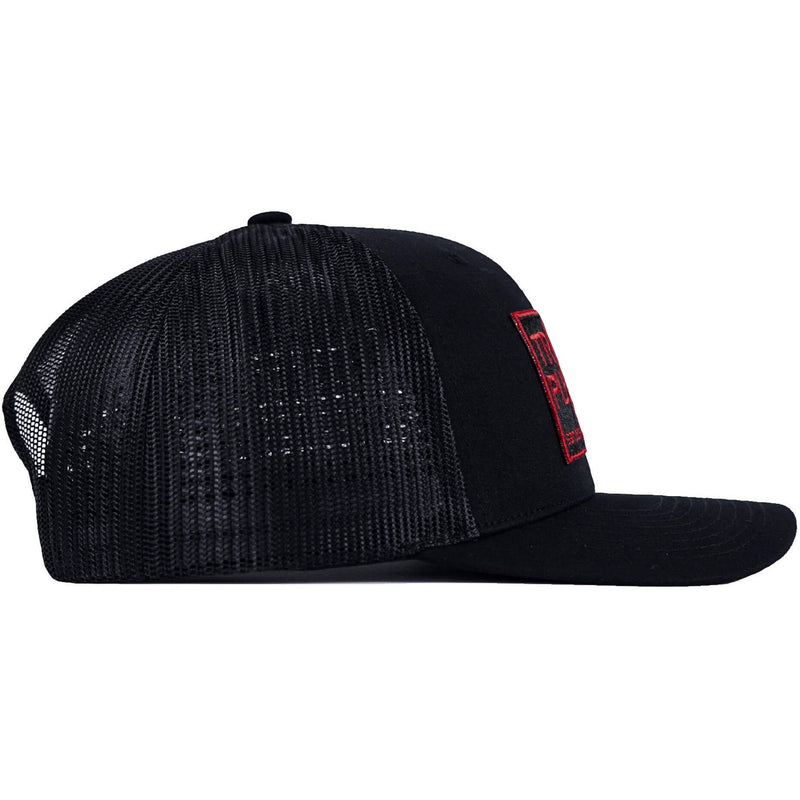 Load image into Gallery viewer, Trigger Puller Red Patch Mid-Profile Mesh Snapback Hat
