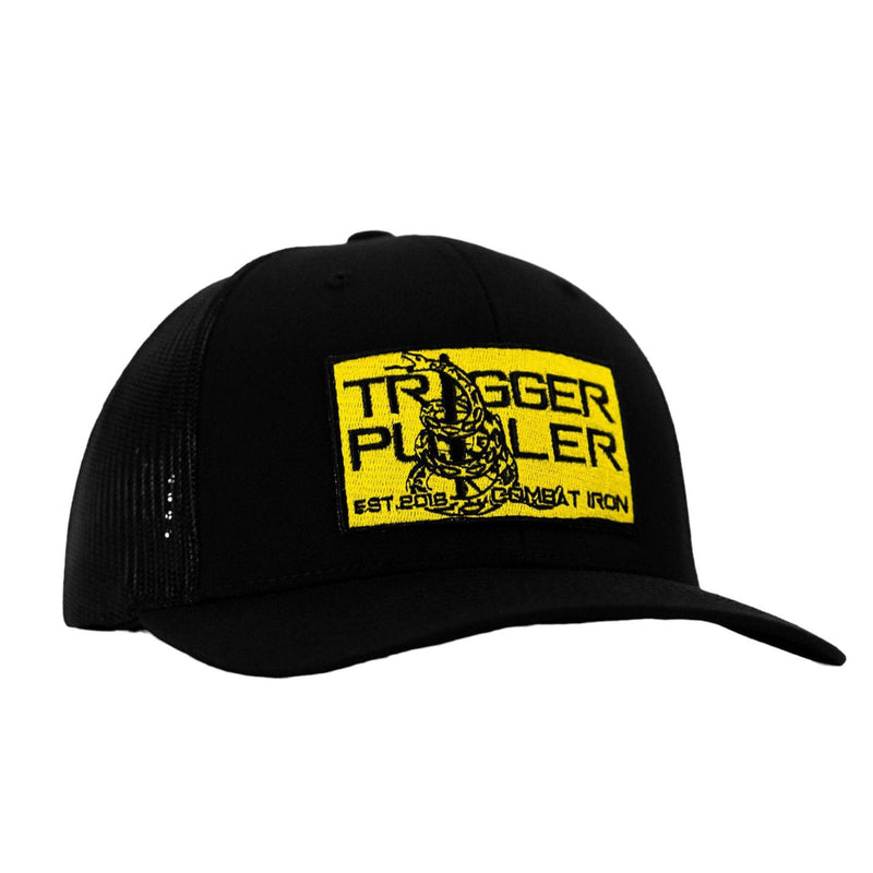 Load image into Gallery viewer, TRIGGER PULLER YELLOW GADSDEN FLAG PATCH SNAPBACK HAT
