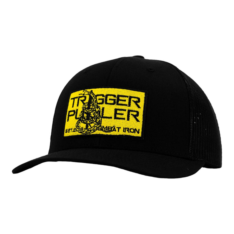Load image into Gallery viewer, TRIGGER PULLER YELLOW GADSDEN FLAG PATCH SNAPBACK HAT
