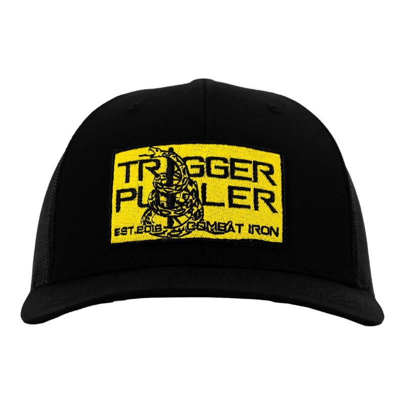 Load image into Gallery viewer, TRIGGER PULLER YELLOW GADSDEN FLAG PATCH SNAPBACK HAT
