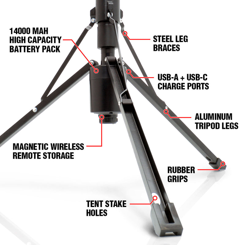 Load image into Gallery viewer, FLi-OVERLANDER 10&#39; Telescoping Light with Wireless Remote
