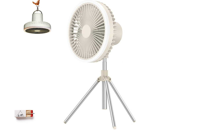 Load image into Gallery viewer, Tripod Portable Fan with Night Light
