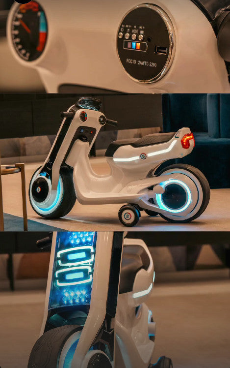 Electric Kids Lightcycle Ride-On Motorcycle Scooter Toy