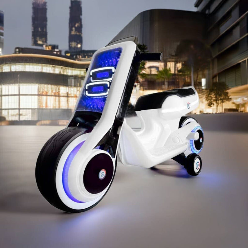 Load image into Gallery viewer, Electric Kids Lightcycle Ride-On Motorcycle Scooter Toy
