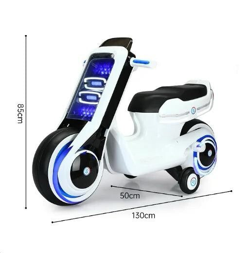 Load image into Gallery viewer, Electric Kids Lightcycle Ride-On Motorcycle Scooter Toy
