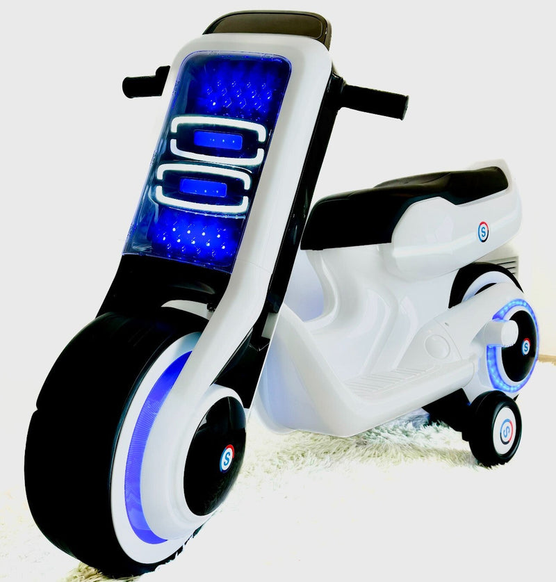 Load image into Gallery viewer, Electric Kids Lightcycle Ride-On Motorcycle Scooter Toy
