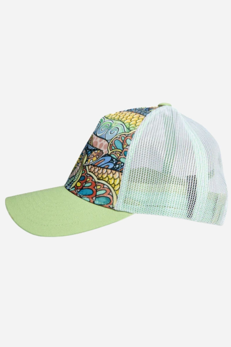 Load image into Gallery viewer, Tropical Tarpon Abstract Trucker Hat
