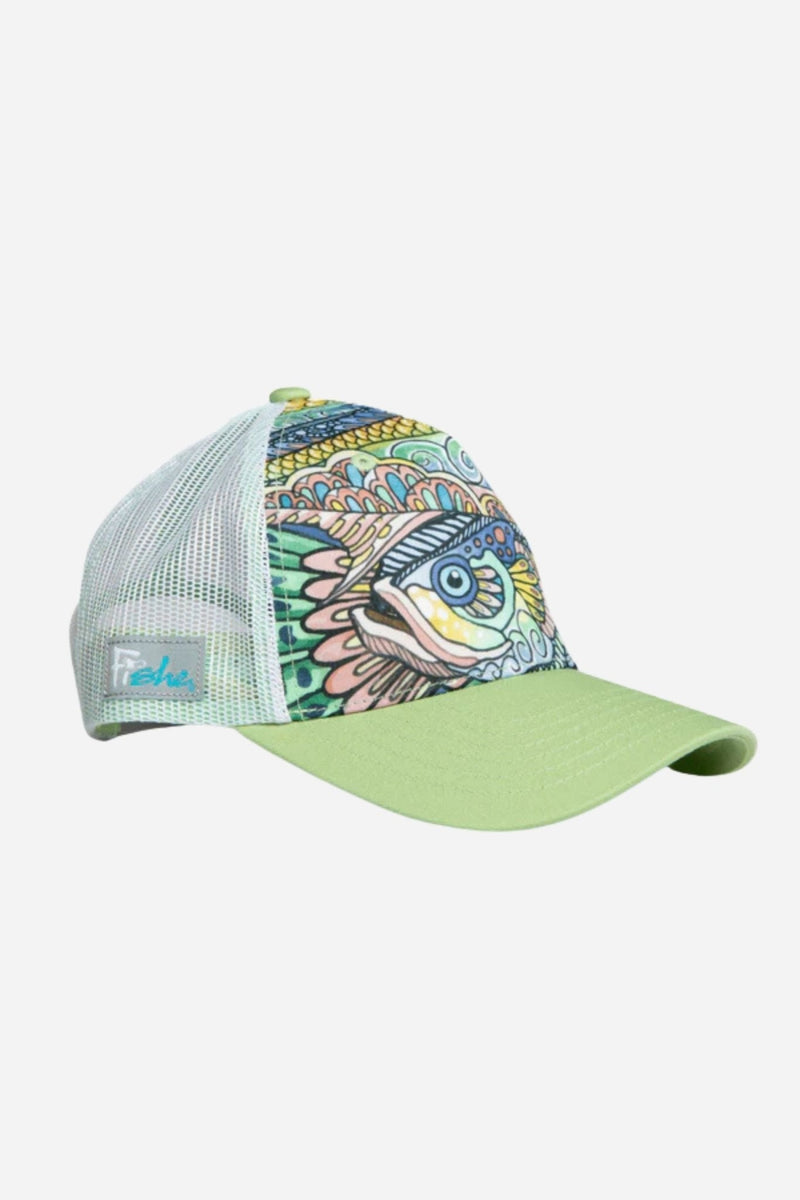 Load image into Gallery viewer, Tropical Tarpon Abstract Trucker Hat
