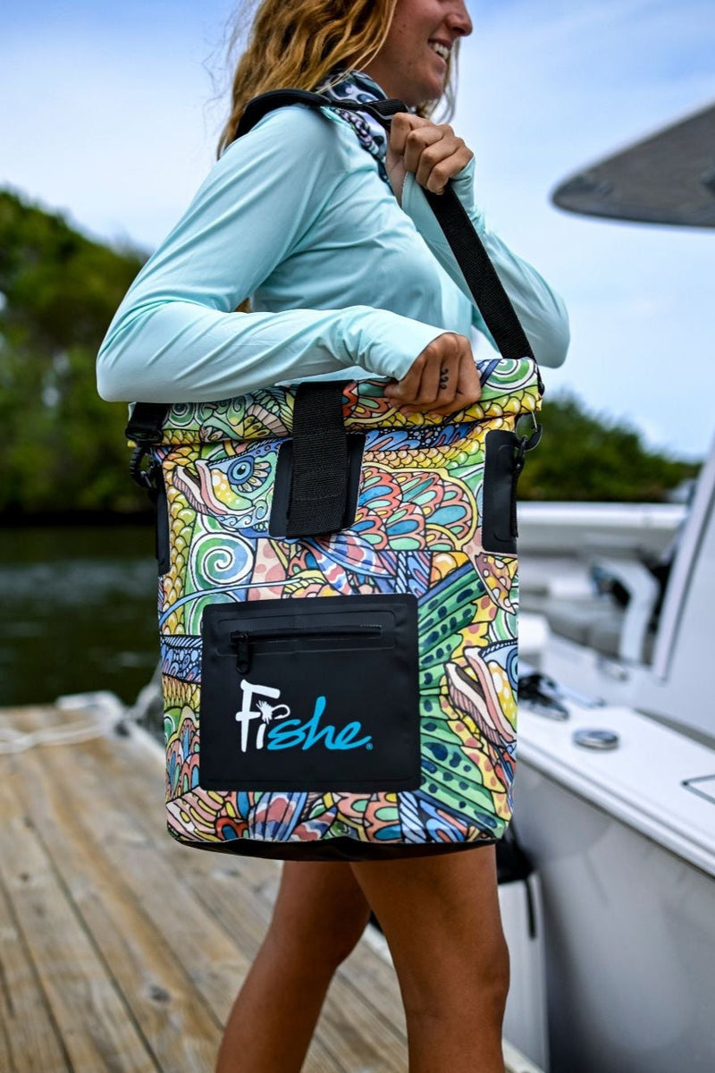Load image into Gallery viewer, Tropical Tarpon Roll Tote Dry Bag
