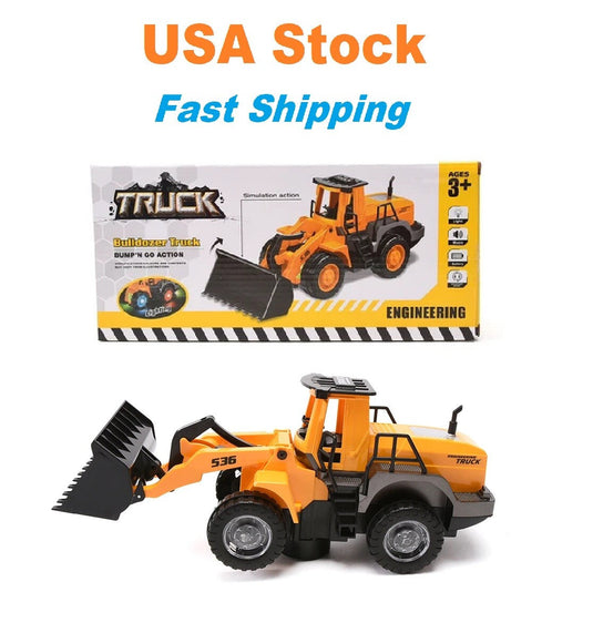 Battery Operated Bulldozer Truck with Light and Music Simulation