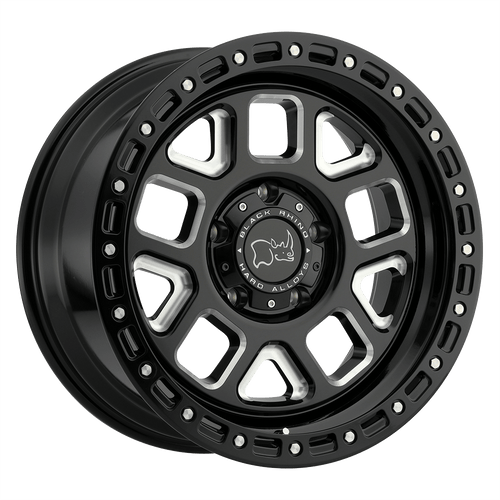 Black Rhino Hard Alloys Alpine Gloss Black W/ Milled Spokes
