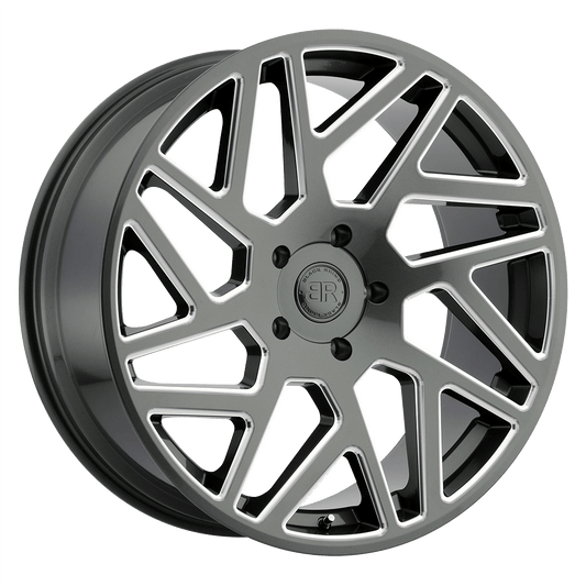 Black Rhino Hard Alloys Cyclone Gloss Titanium W/ Milled Spokes