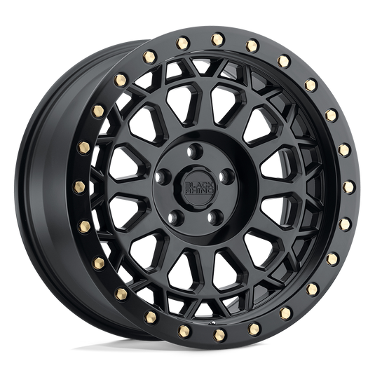 Black Rhino Hard Alloys Primm Matte Black W/ Brass Bolts