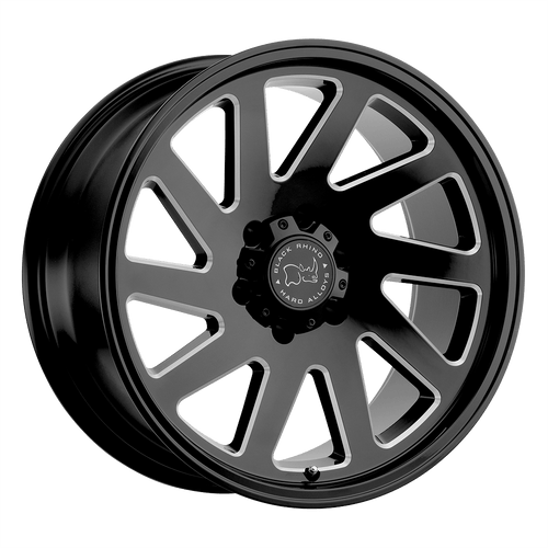 Black Rhino Hard Alloys Thrust Gloss Black W/ Milled Spokes