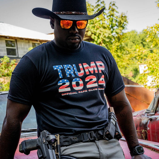 Trump 2024 American Flag Men's T-Shirt