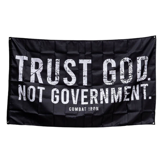 Trust God. Not Government. Distressed 3' X 5' Wall Flag