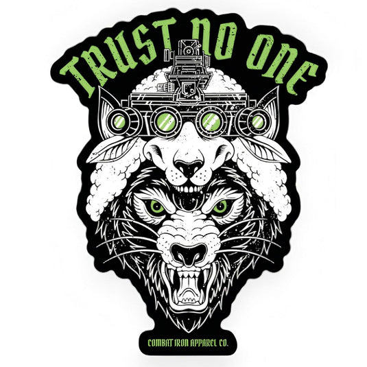 Trust No One Decal Sticker