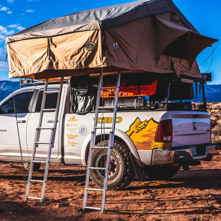 Load image into Gallery viewer, Elite Rooftop Tent with Annex Room – 4–5 Person – Tan – Overland Family Tent
