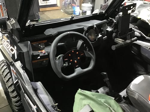 Load image into Gallery viewer, UTVMA DriftX Leather Steering Wheel With Hub (Polaris and Can Am Models)
