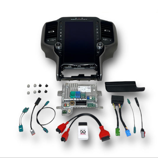 2022-2024 RAM 2500/3500 UBQ Uconnect 5 Upgrade kit with 12-inch Touchscreen including Wireless Apple CarPlay / Android Auto