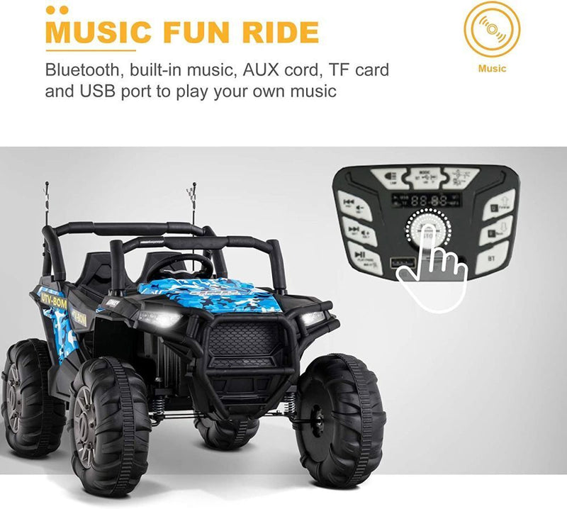 Load image into Gallery viewer, Uenjoy 12V Electric Off-Road UTV Ride-On Car for Two, Realistic Truck Design
