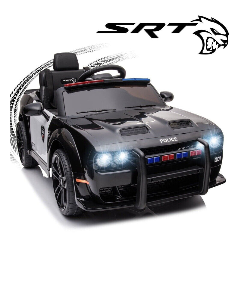 Load image into Gallery viewer, Ultimate Dodge Challenger SRT Hellcat Police Car 12V Kids Ride-On Toy with Remote Control
