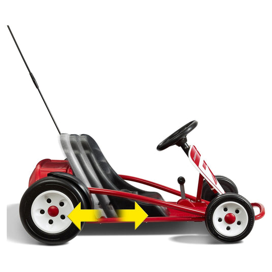 24-Volt Battery-Powered Outdoor Ride-On Go-Kart Toy for Ages 3-8 with Max Speed
