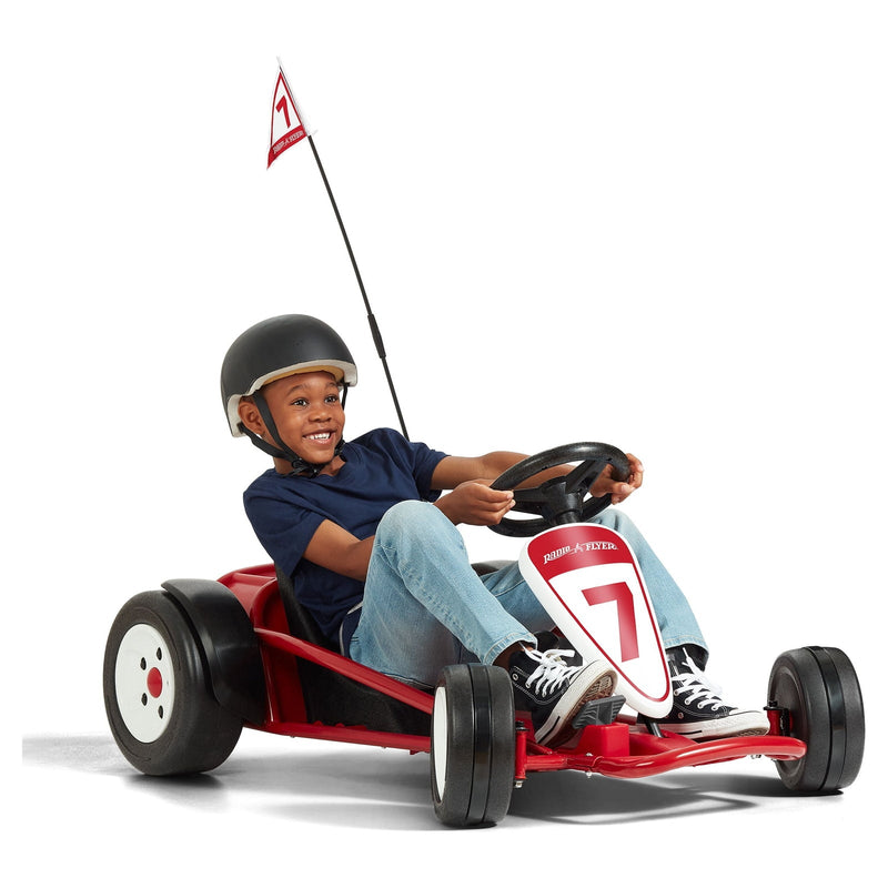Load image into Gallery viewer, Go-Kart 24V Battery-Powered Ride-On Toy for Kids Ages 3-8 with 8mph Max Speed
