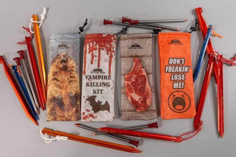 Load image into Gallery viewer, Ultralight Tent Stake Bag Funny Prints
