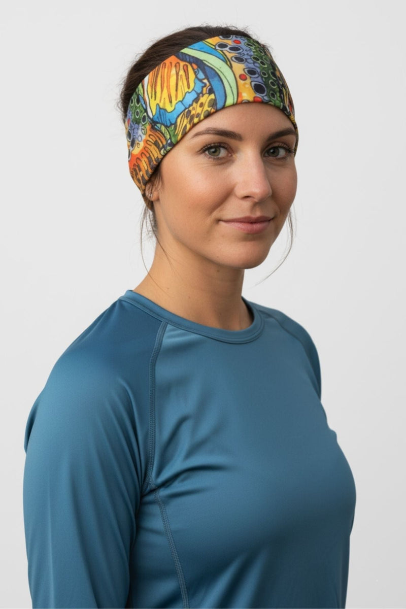 Load image into Gallery viewer, Unbound Brown Jersey Headband
