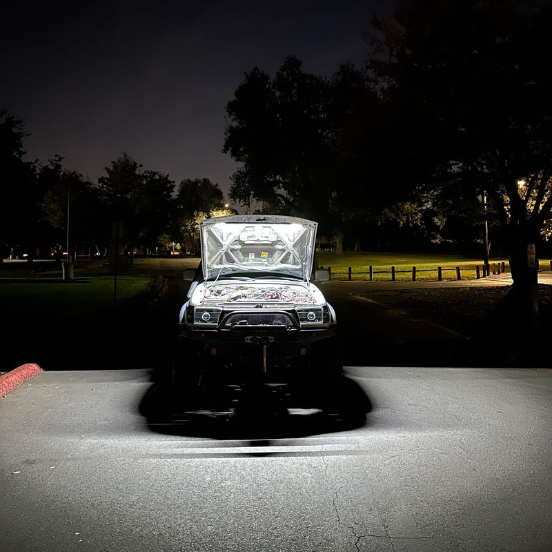 Load image into Gallery viewer, Under Hood LED Light Kit for ALL MAKES and Toyotas (4Runners, Tacomas, Sequoias, Tundras, LC, FJ, GX)
