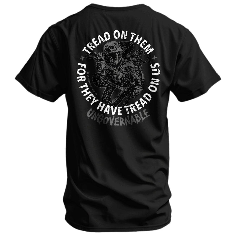 Load image into Gallery viewer, Tread On Them Skull | Ungovernable Men&#39;s T-Shirt
